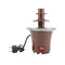 Mini Three-Layer Chocolate Fountain with Heating Fondue Machine